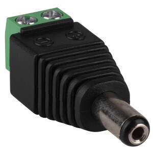 Main product image for 2.1 x 5.5mm DC Coaxial Power Plug to Screw Terminals 335-370